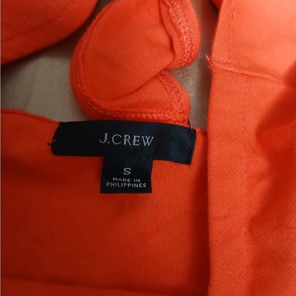 J.Crew Orange Women's Top with Back Tie Detail - Picture 9 of 14